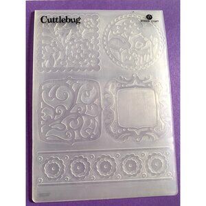Cricut Cuttlebug Frames Embossing Folder 5x7" Floral & Decorative Patterns Craft